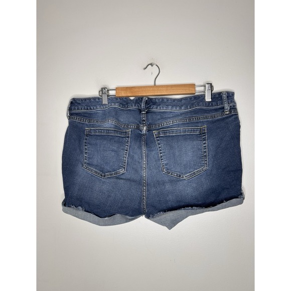 Torrid Blue Denim Cut Off Distressed Pockets Shorts Plus Size 18 - Picture 7 of 9